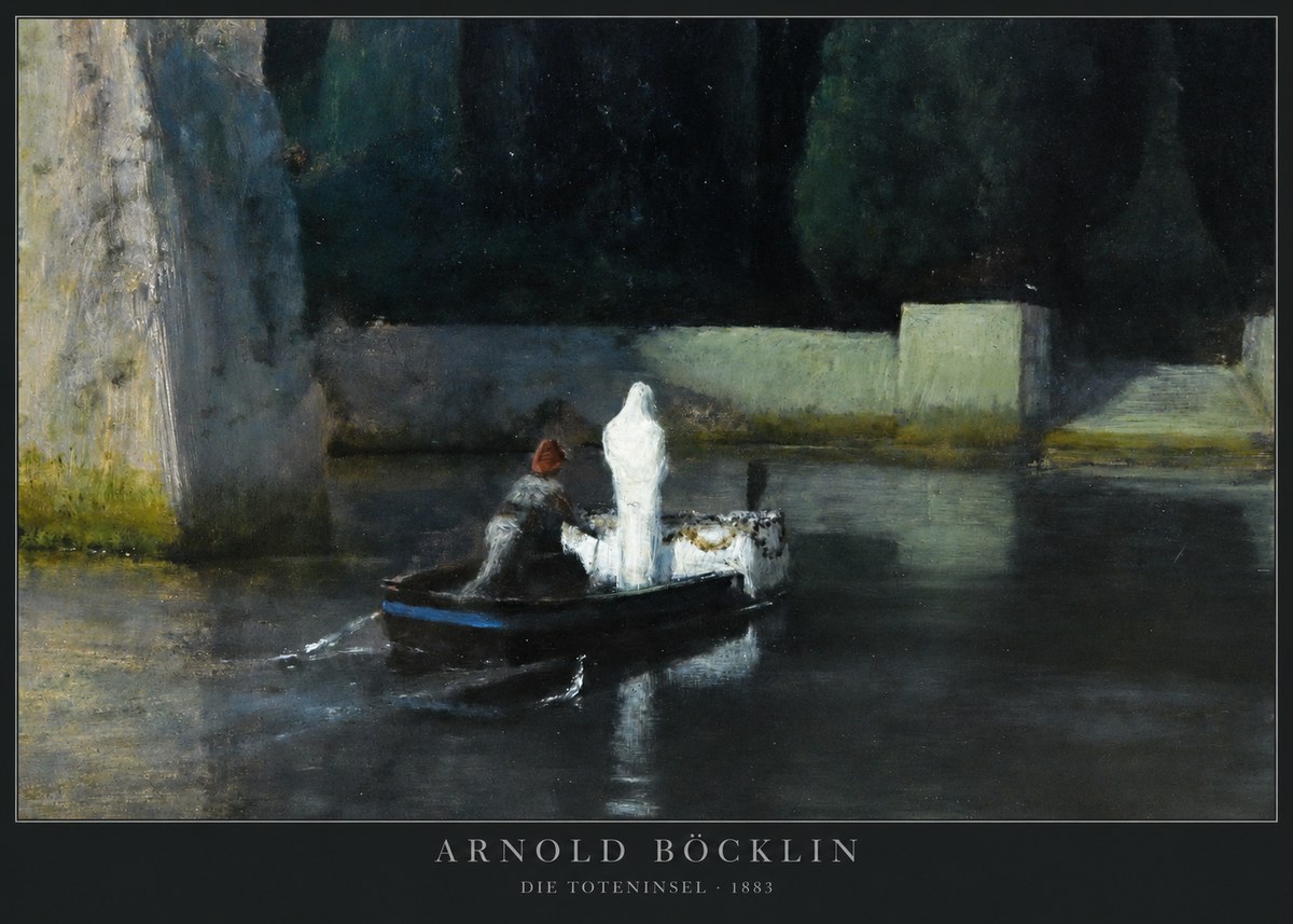 Arnold Böcklin Die Toteninsel IV No2 - Plakát