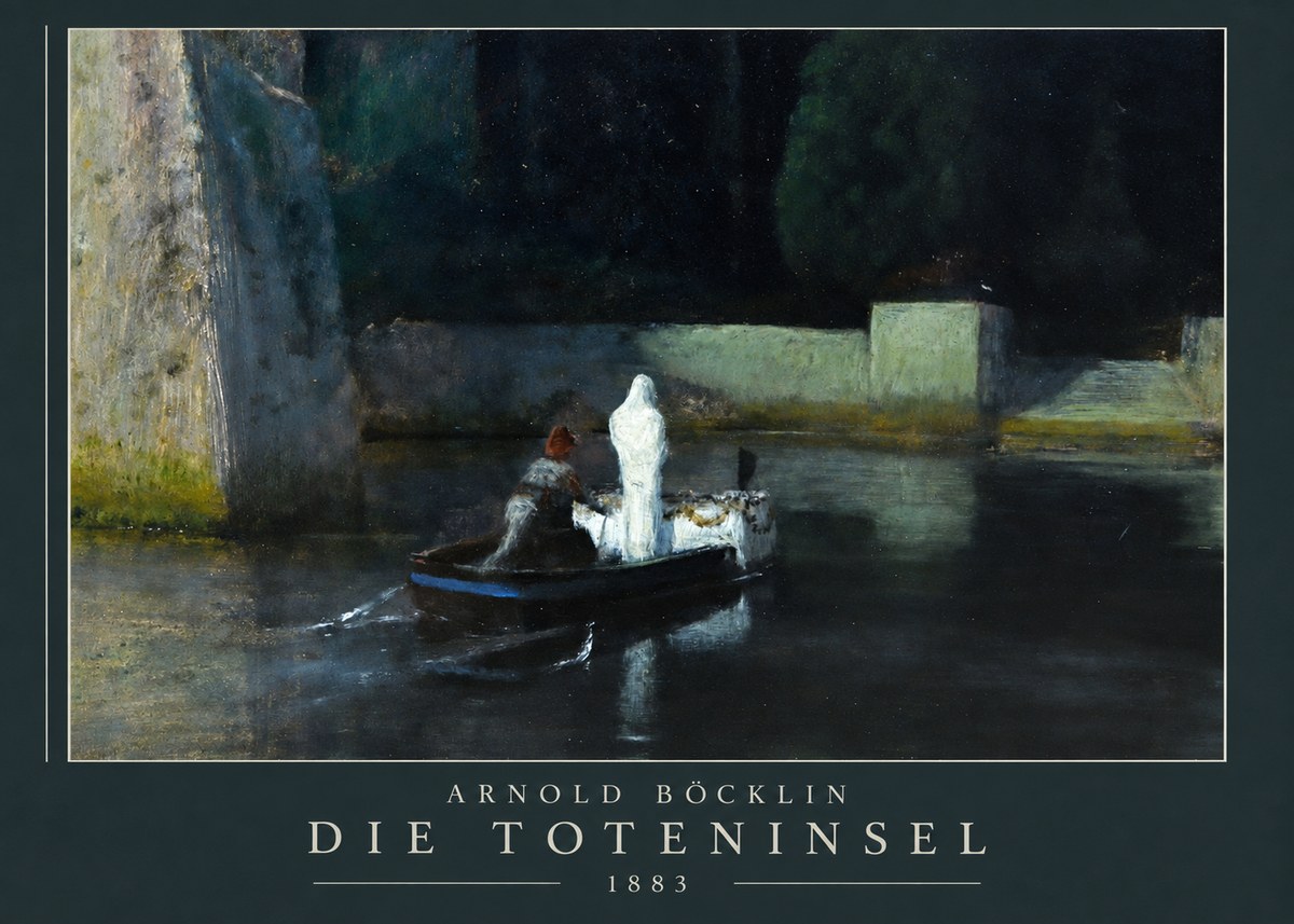 Arnold Böcklin Die Toteninsel IV No3 - Plakát