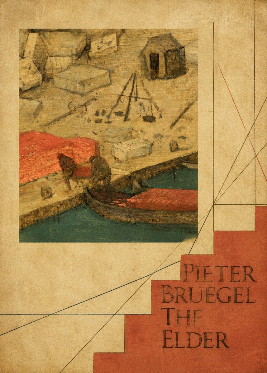 Pieter Bruegel A Harbor Scene Detail No6 - Plakát