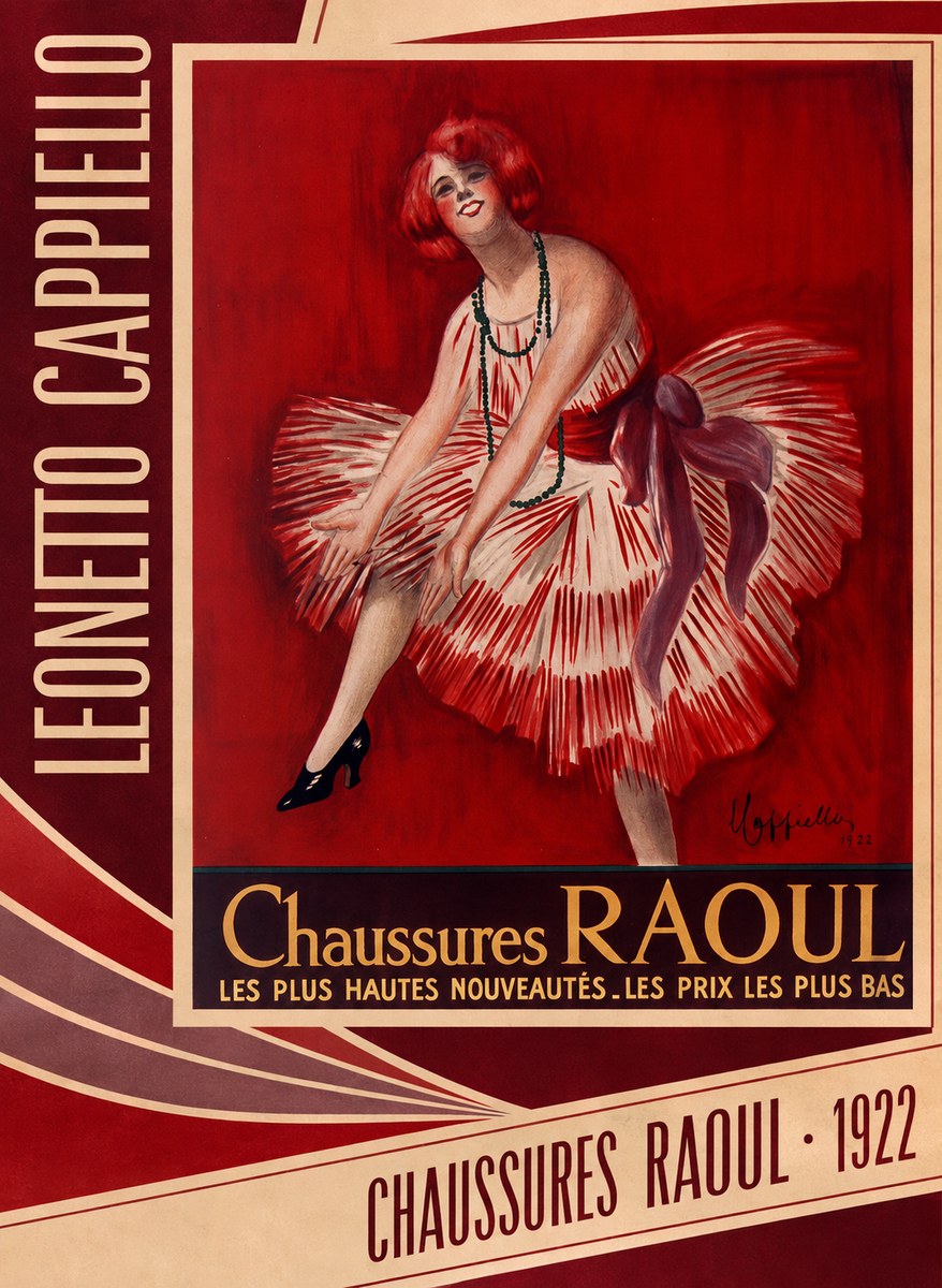 Leonetto Cappiello Chaussures Raoul No2 - Plakát