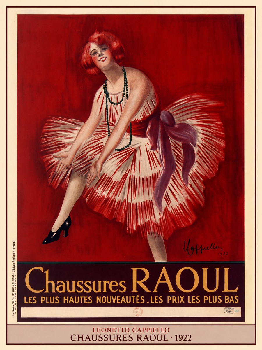 Leonetto Cappiello Chaussures Raoul No4 - Plakát