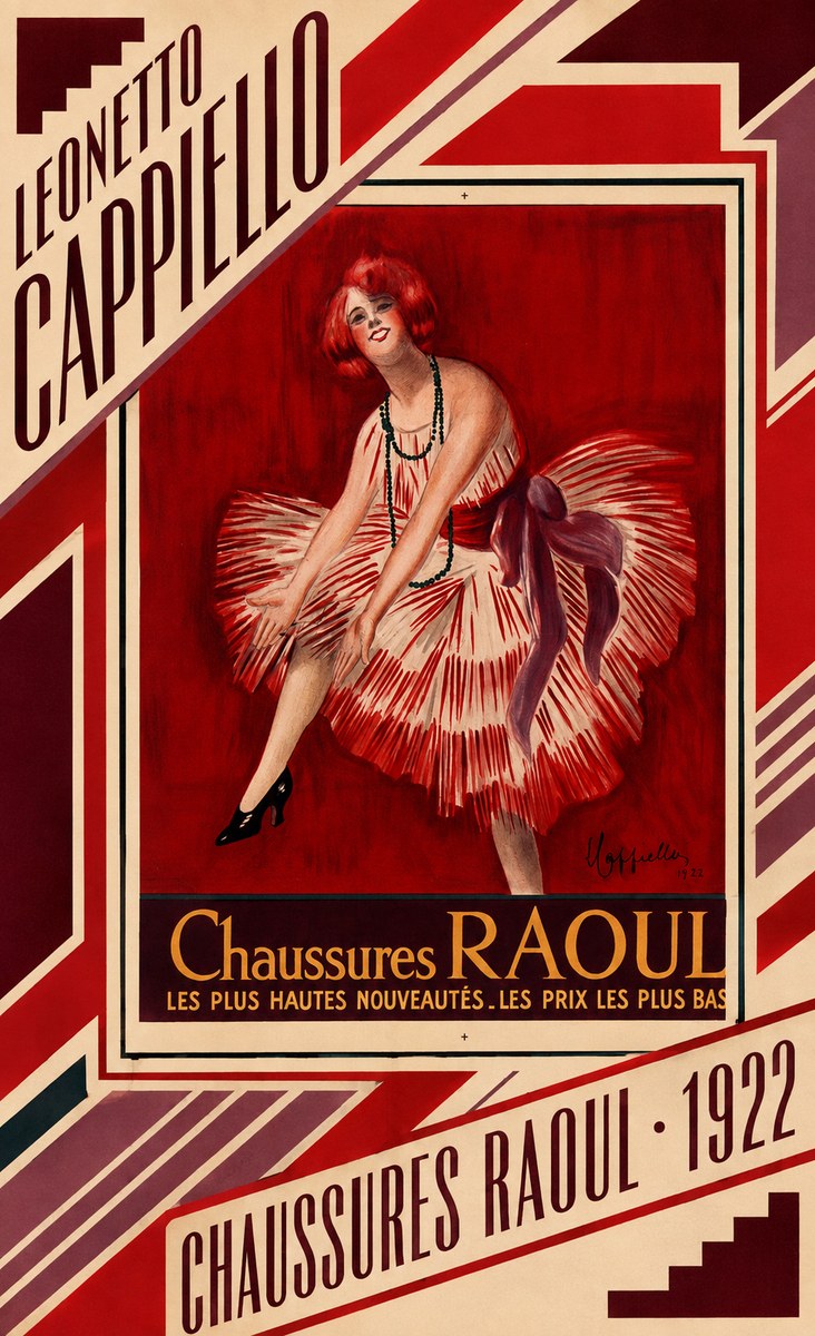 Leonetto Cappiello Chaussures Raoul No5 - Plakát