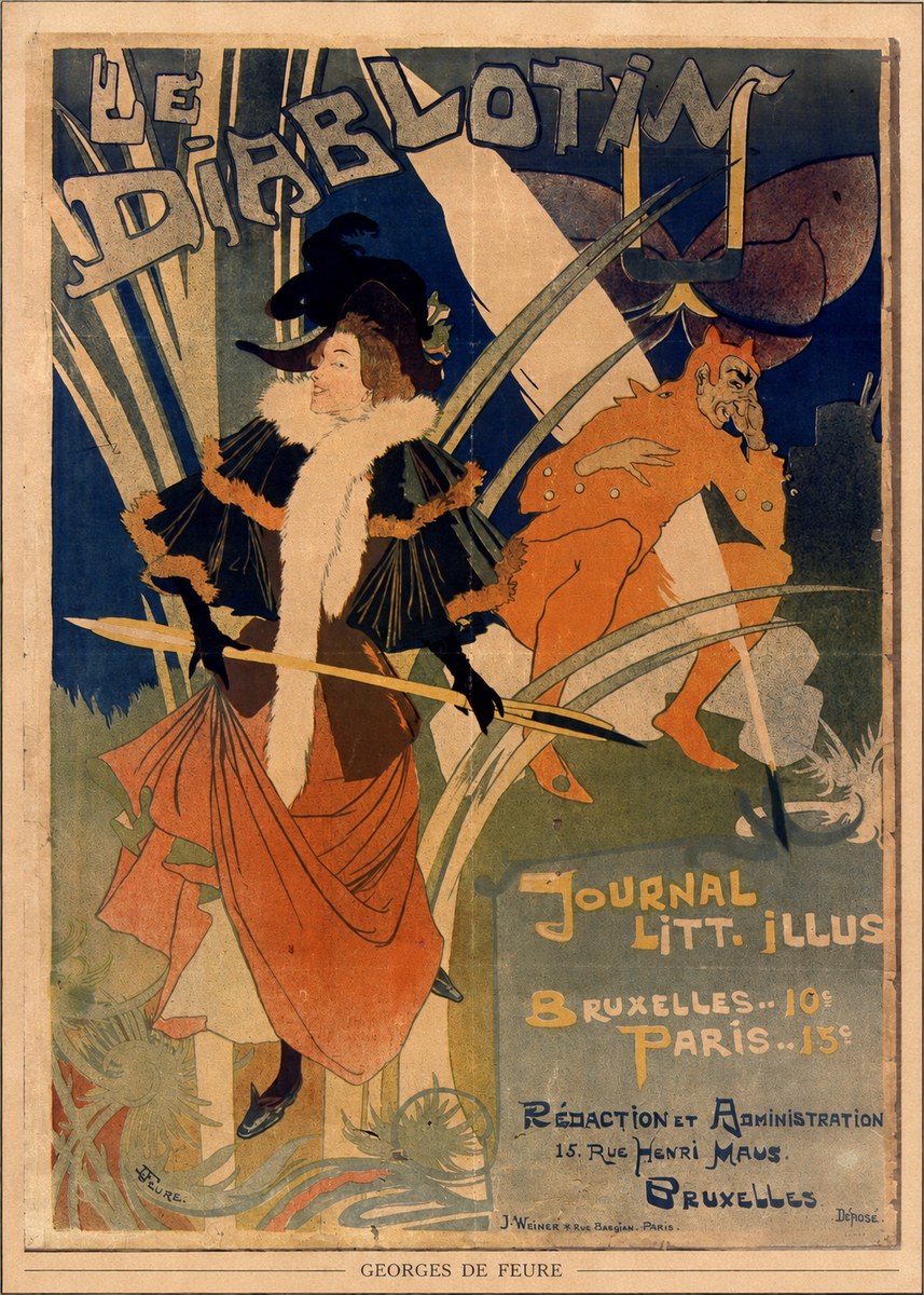 Georges de Feure Le Diablotin II No6 - Plakát