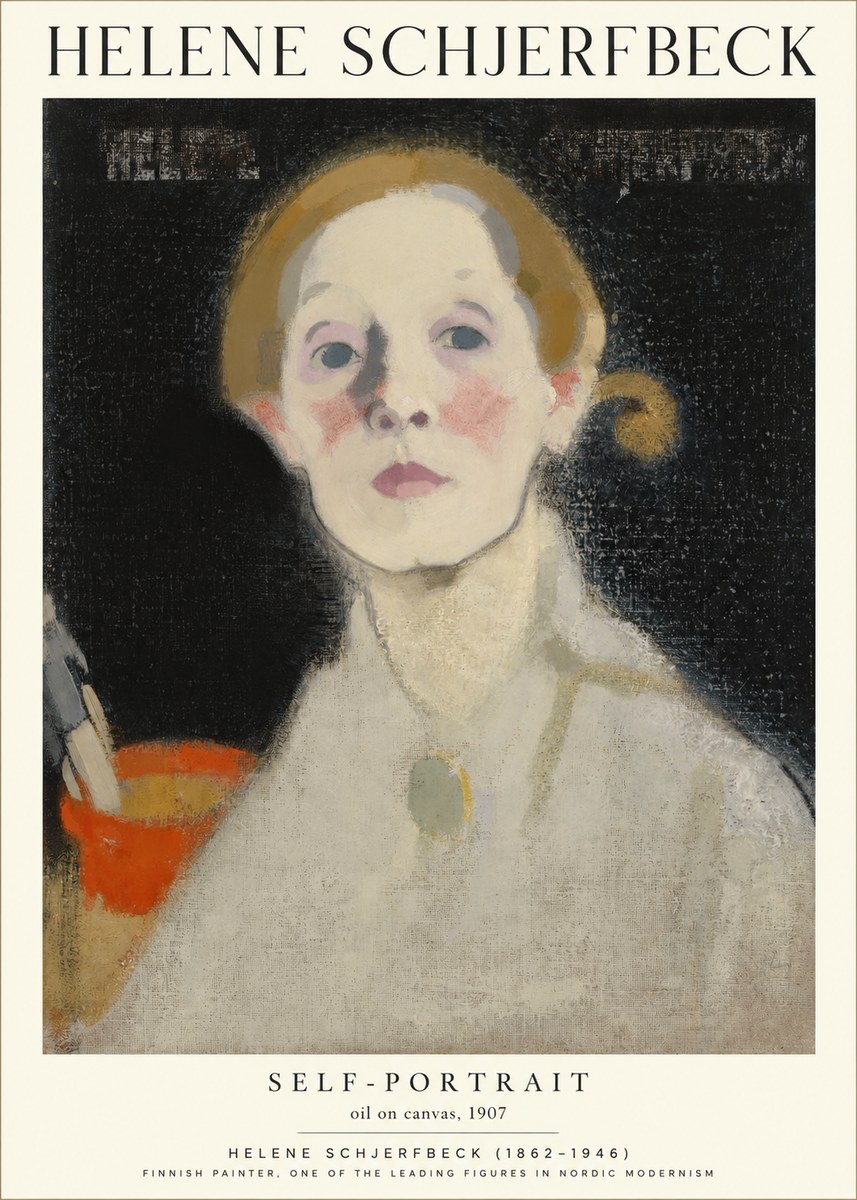 Helene Schjerfbeck Self-portrait No1 - Plakát