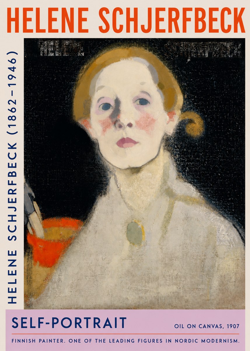 Helene Schjerfbeck Self-portrait No2 - Plakát