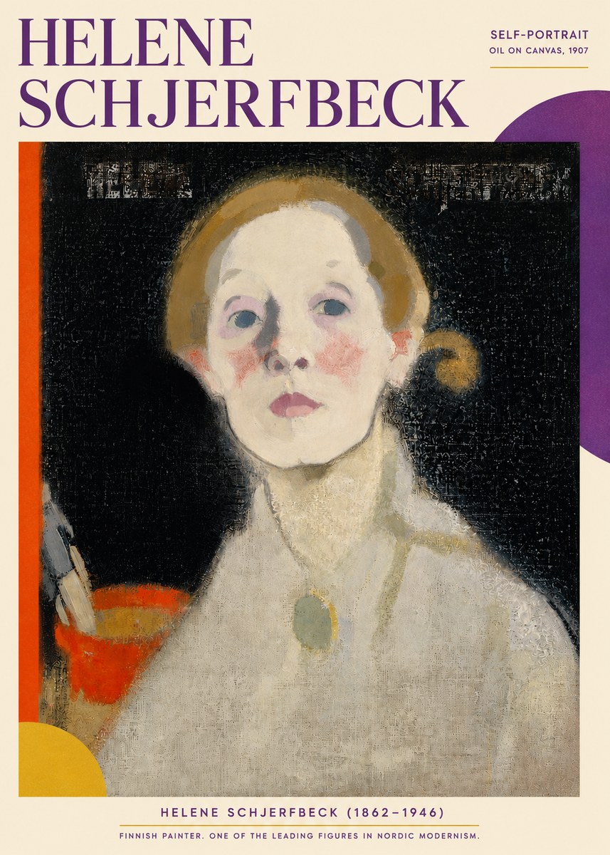 Helene Schjerfbeck Self-portrait No3 - Plakát