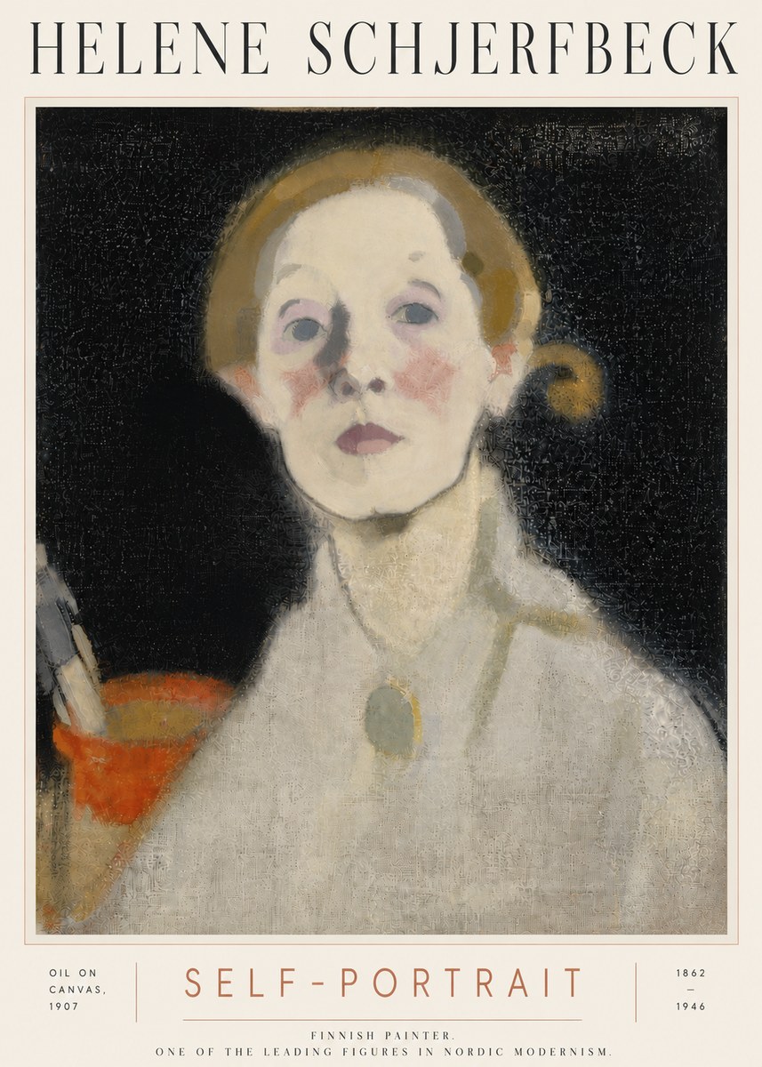 Helene Schjerfbeck Self-portrait No6 - Plakát