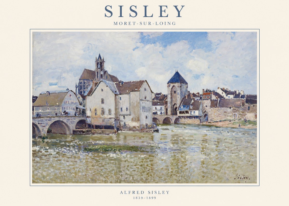 Sisley Moret-sur-loing No1 - Plakát