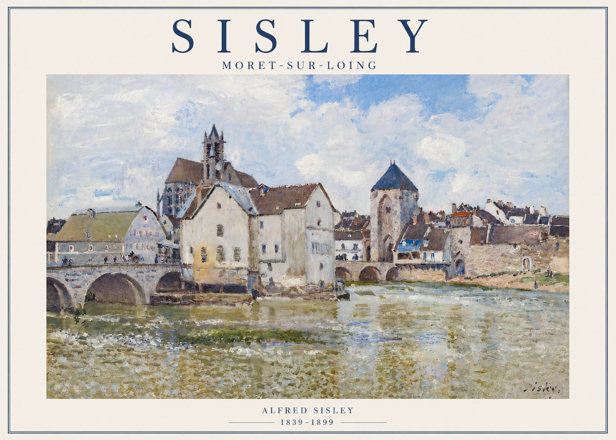 Sisley Moret-sur-loing No6 - Plakát