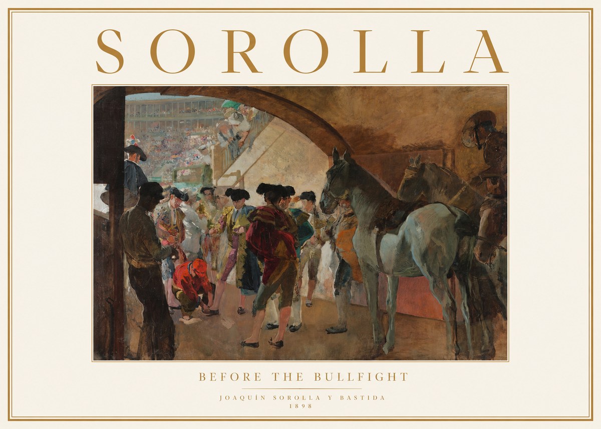Sorolla Before the Bullfight No1 - Plakát