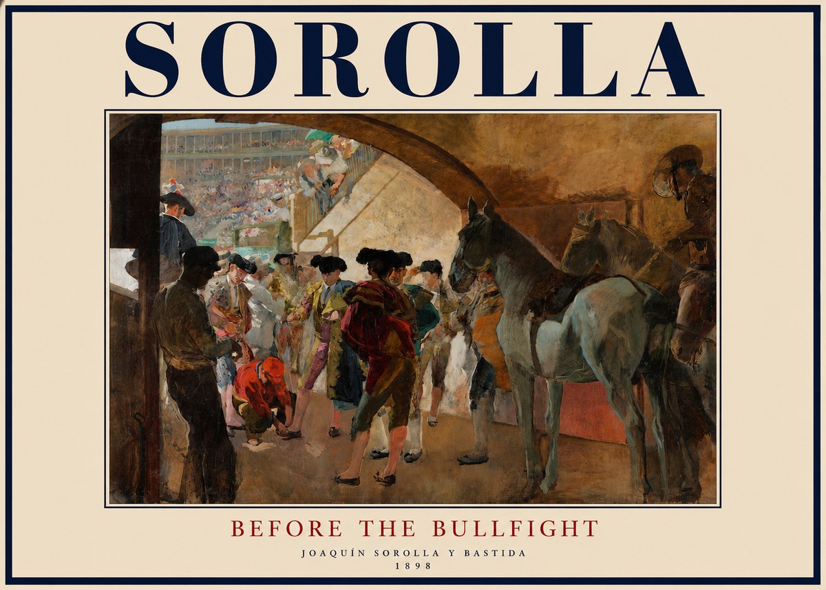 Sorolla Before the Bullfight No3 - Plakát