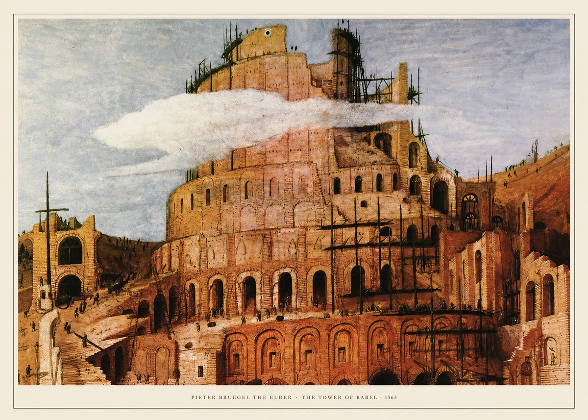 Pieter Bruegel The Tower of Babel XI No6 - Plakát