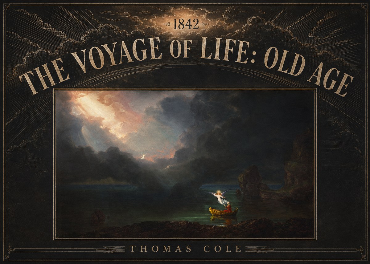 Thomas Cole The Voyage of Life: Old Age III No5 - Plakát