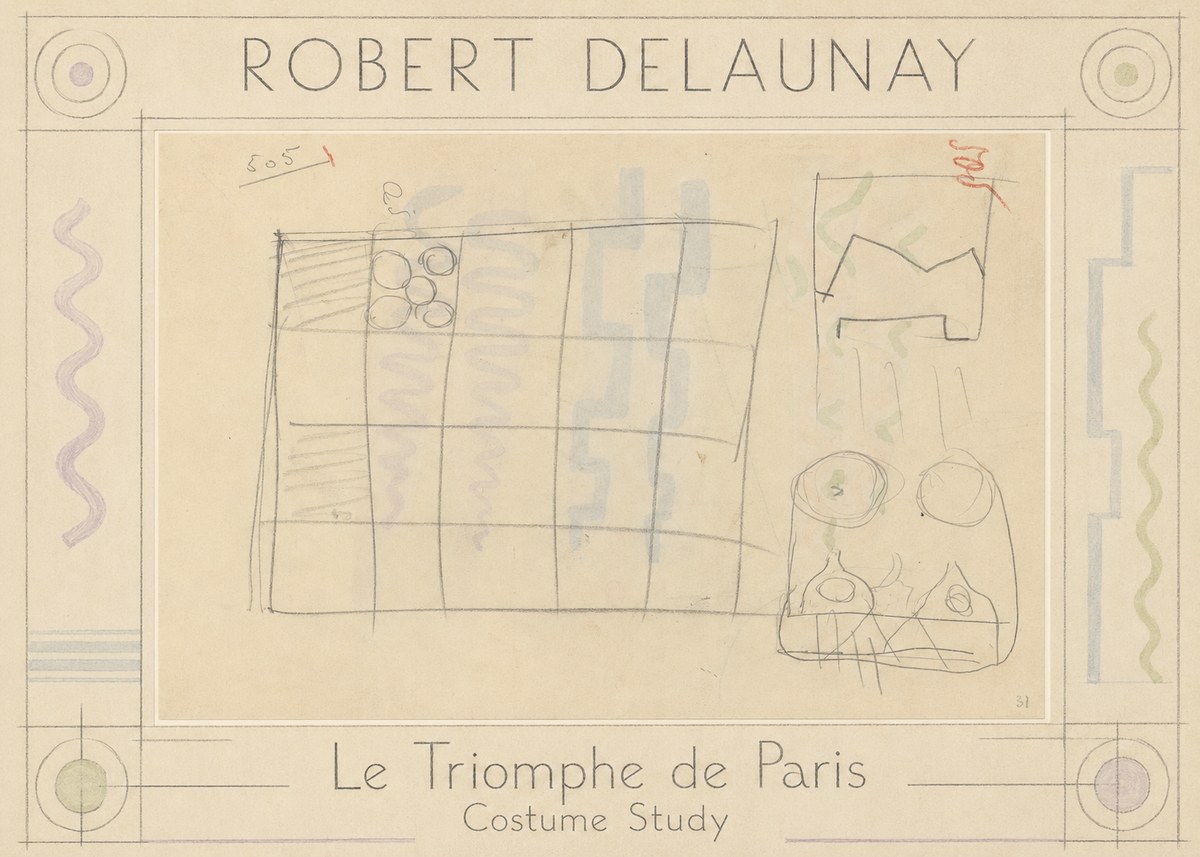 Robert Delaunay Le Triomphe De Paris - Costume Study No1 - Plakát