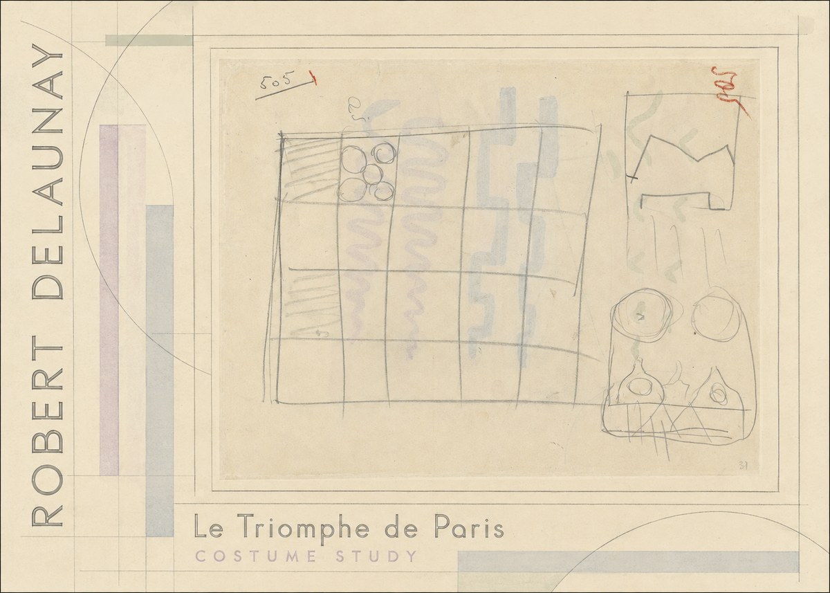 Robert Delaunay Le Triomphe De Paris - Costume Study No2 - Plakát