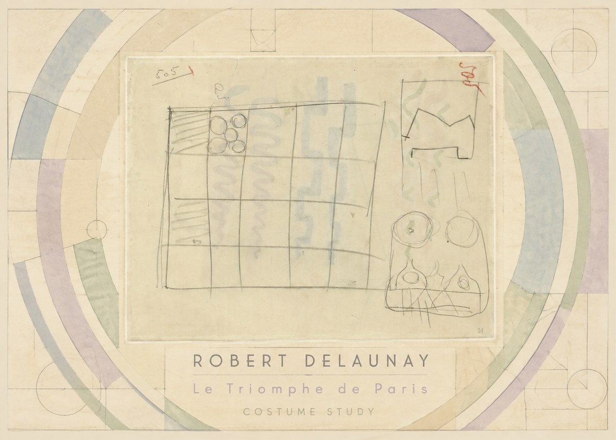 Robert Delaunay Le Triomphe De Paris - Costume Study No3 - Plakát