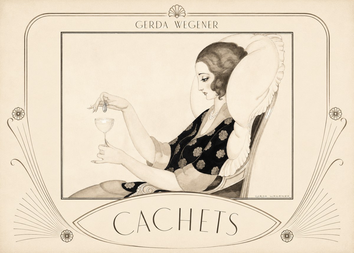 Gerda Wegener Cachets No3 - Plakát