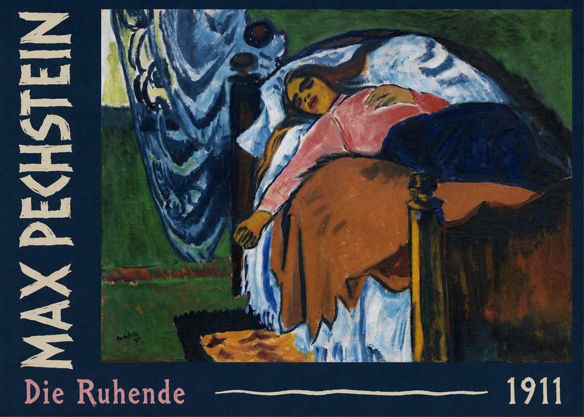 Max Pechstein Die Ruhende No2 - Plakát