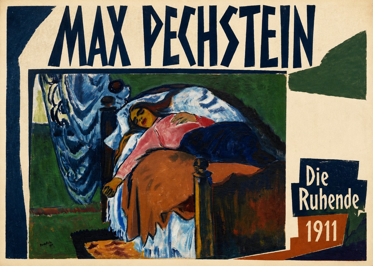 Max Pechstein Die Ruhende No3 - Plakát