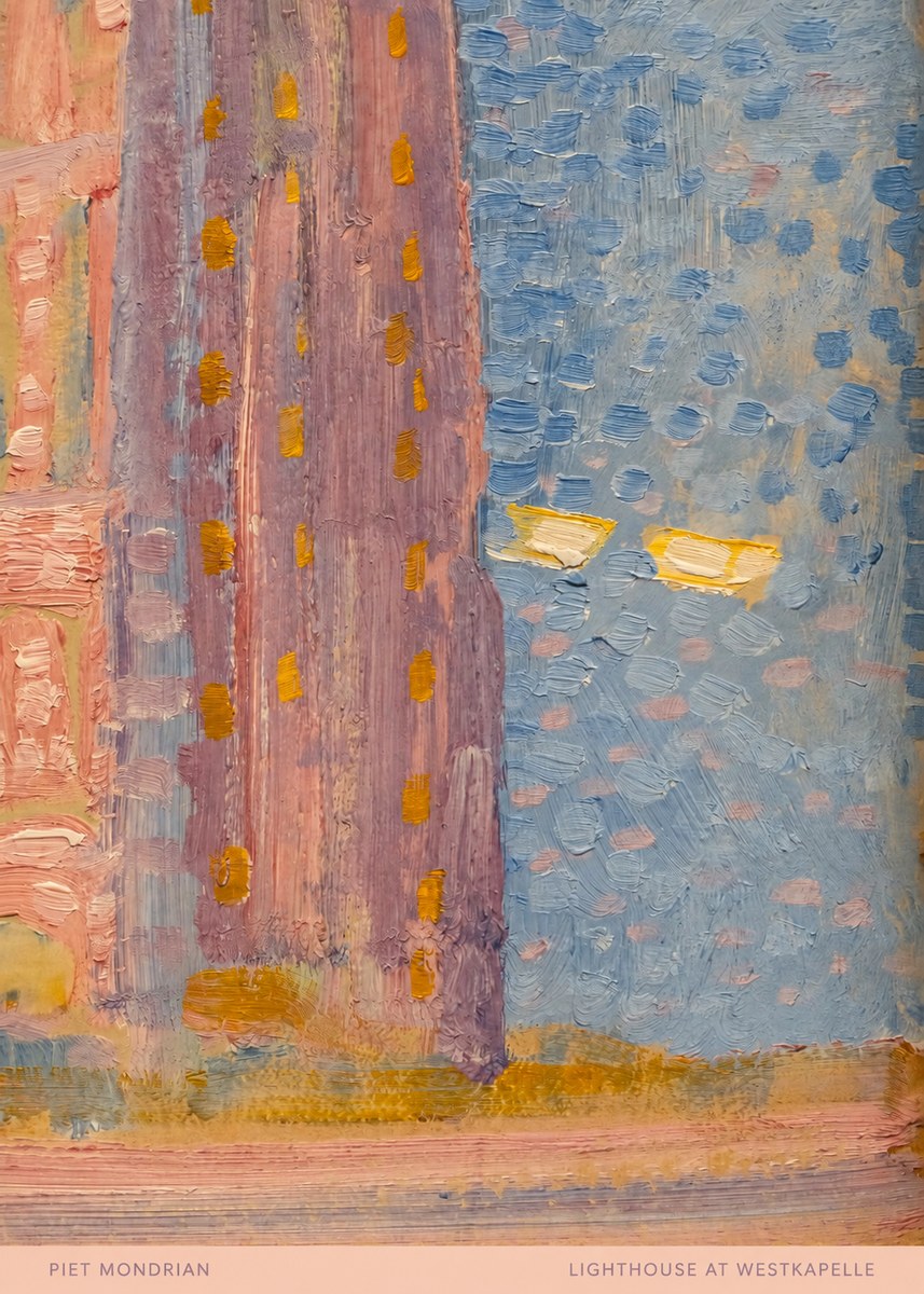 Piet Mondrian Lighthouse at Westkapelle No5 - Plakát