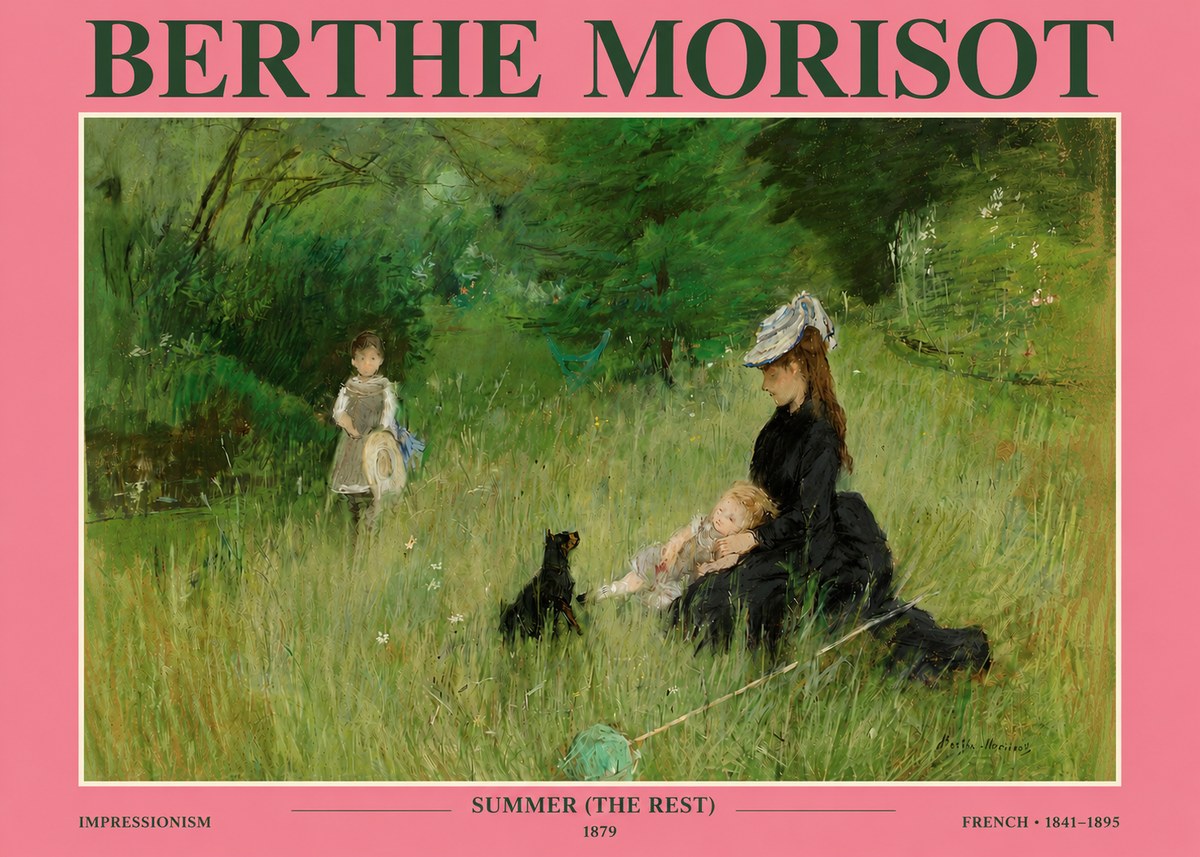Berthe Morisot Summer (the Rest) No3 - Plakát