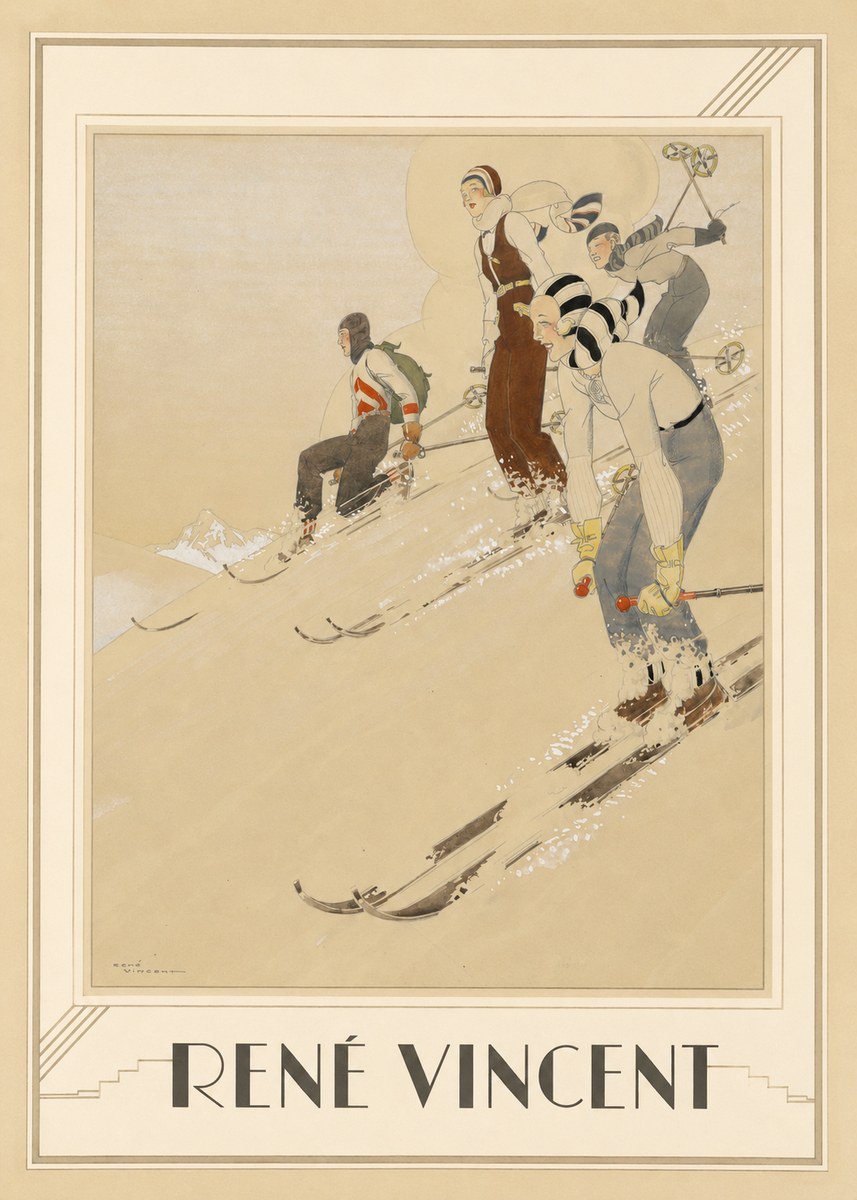 René Vincent Skiers No1 - Plakát