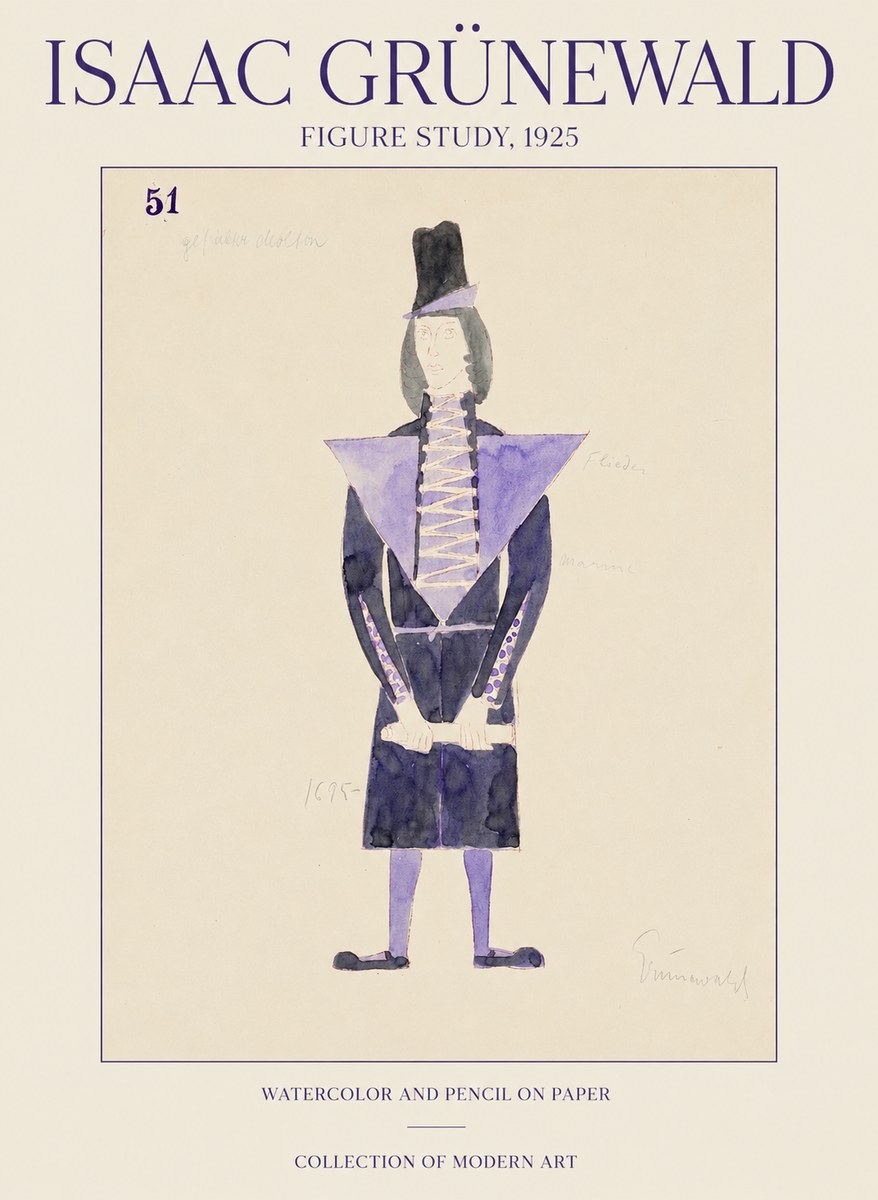Isaac Grünewald Figure Study, 1925 No1 - Plakát