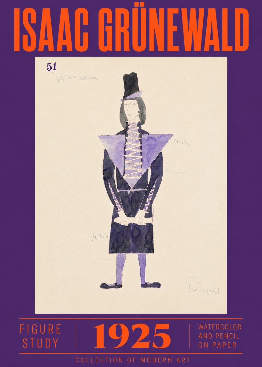 Isaac Grünewald Figure Study, 1925 No2 - Plakát