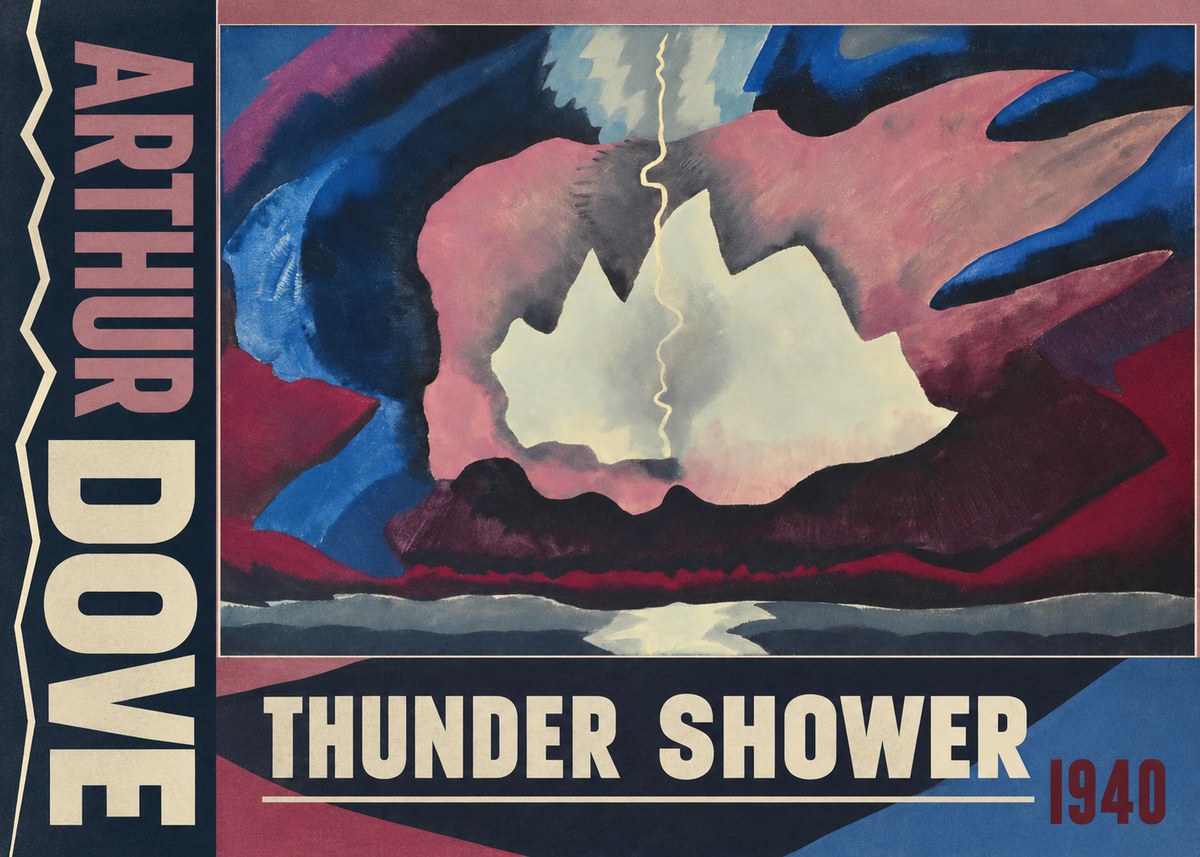 Arthur Dove Thunder Shower No3 - Plakát