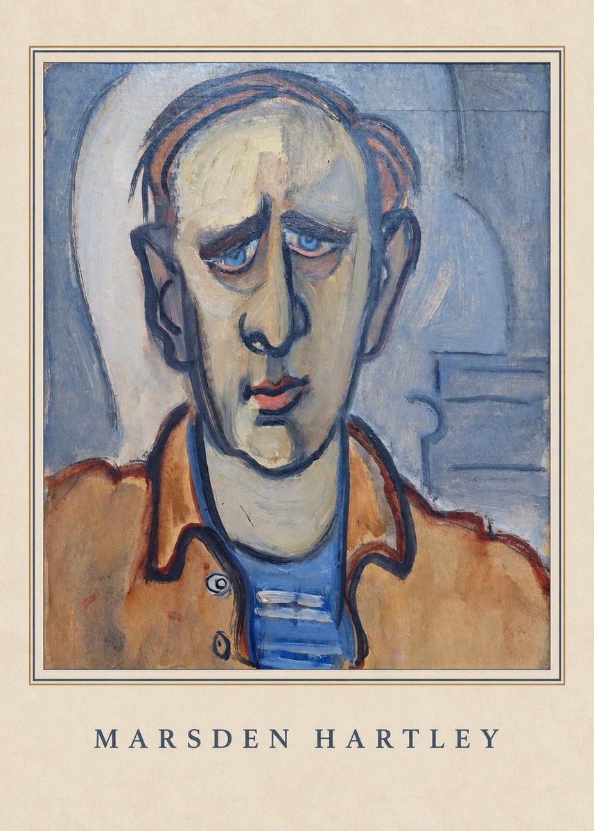 Marsden Hartley Portrait of a German Officer II No4 - Plakát