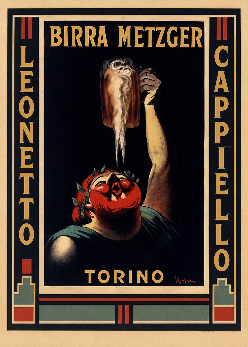 Leonetto Cappiello Birra Metzger No2 - Plakát