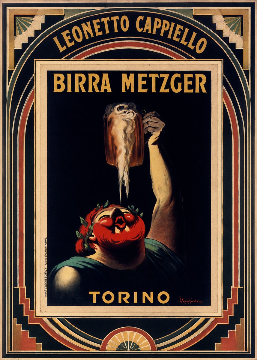 Leonetto Cappiello Birra Metzger No6 - Plakát