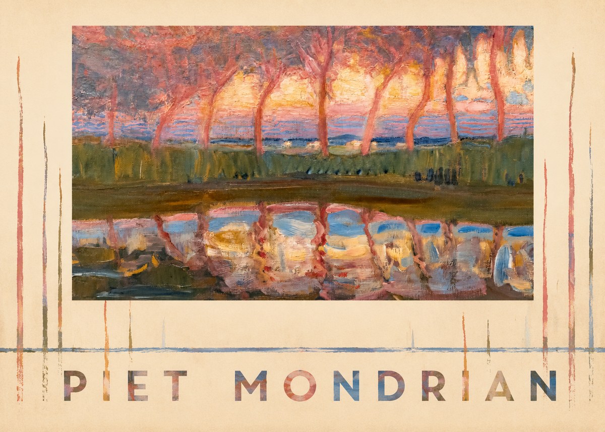 Piet Mondrian Willows No5 - Plakát
