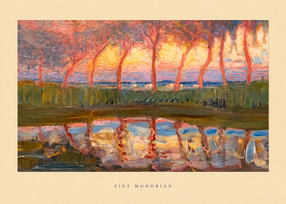 Piet Mondrian Willows No6 - Plakát