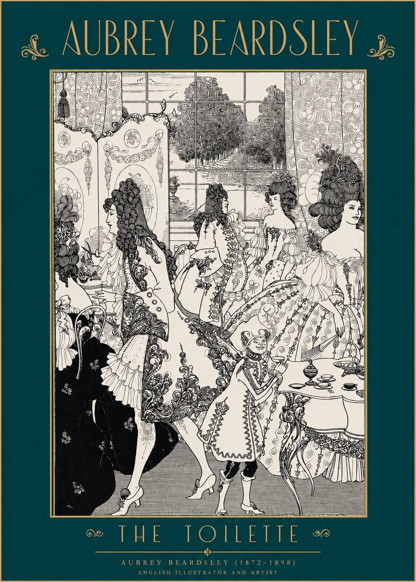 Aubrey Beardsley The Toilette No2 - Plakát