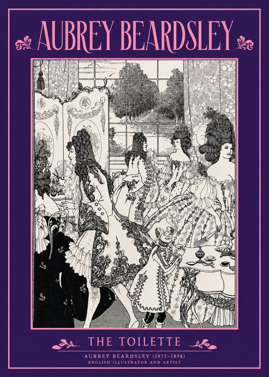 Aubrey Beardsley The Toilette No3 - Plakát
