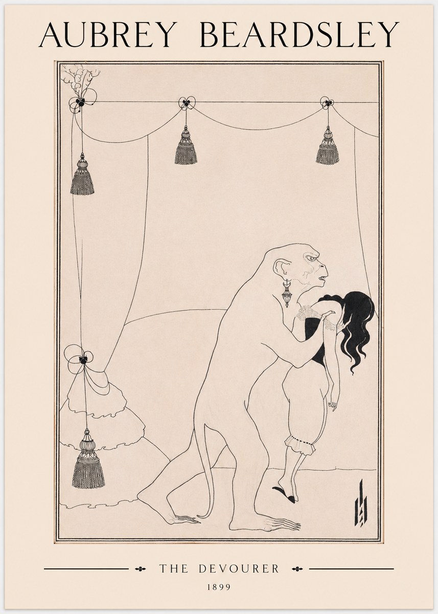 Aubrey Beardsley The Climax No3 - Plakát