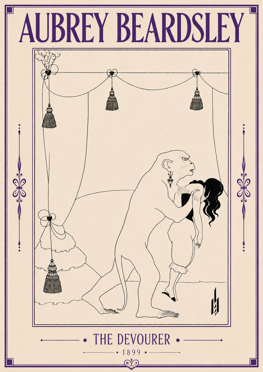 Aubrey Beardsley The Climax No6 - Plakát