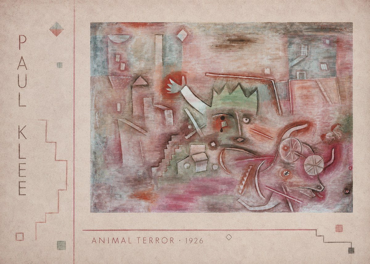 Paul Klee Animal Terror No2 - Plakát