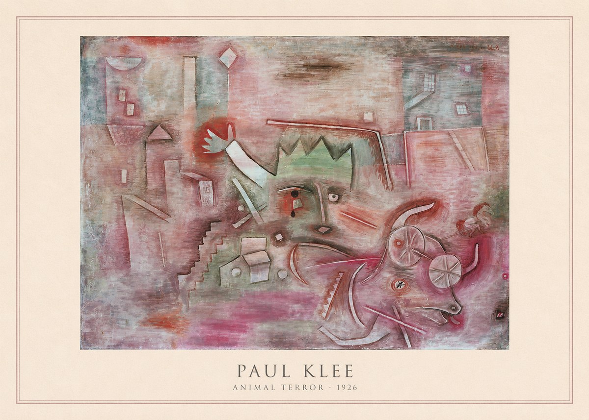 Paul Klee Animal Terror No4 - Plakát