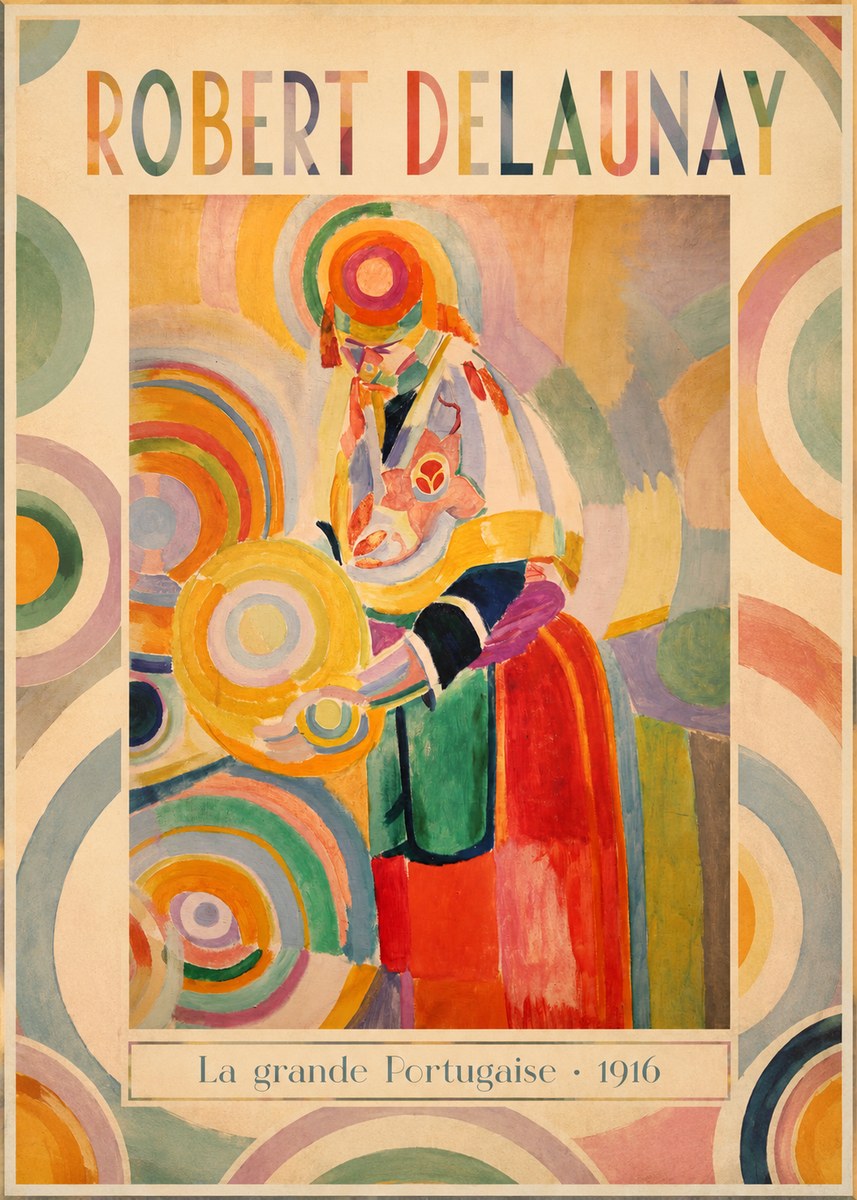 Robert Delaunay La Grande Portugaise II No1 - Plakát