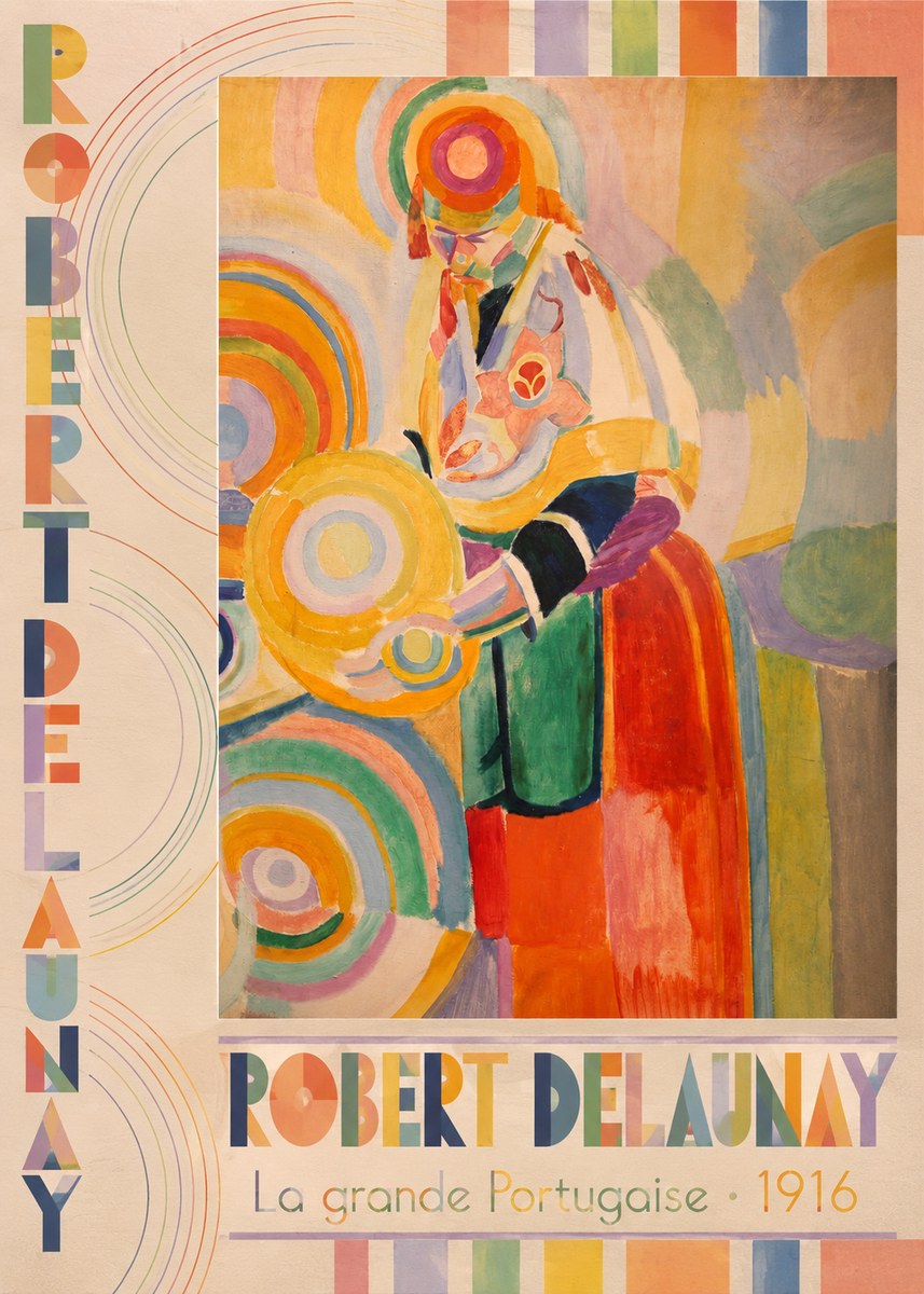 Robert Delaunay La Grande Portugaise II No5 - Plakát