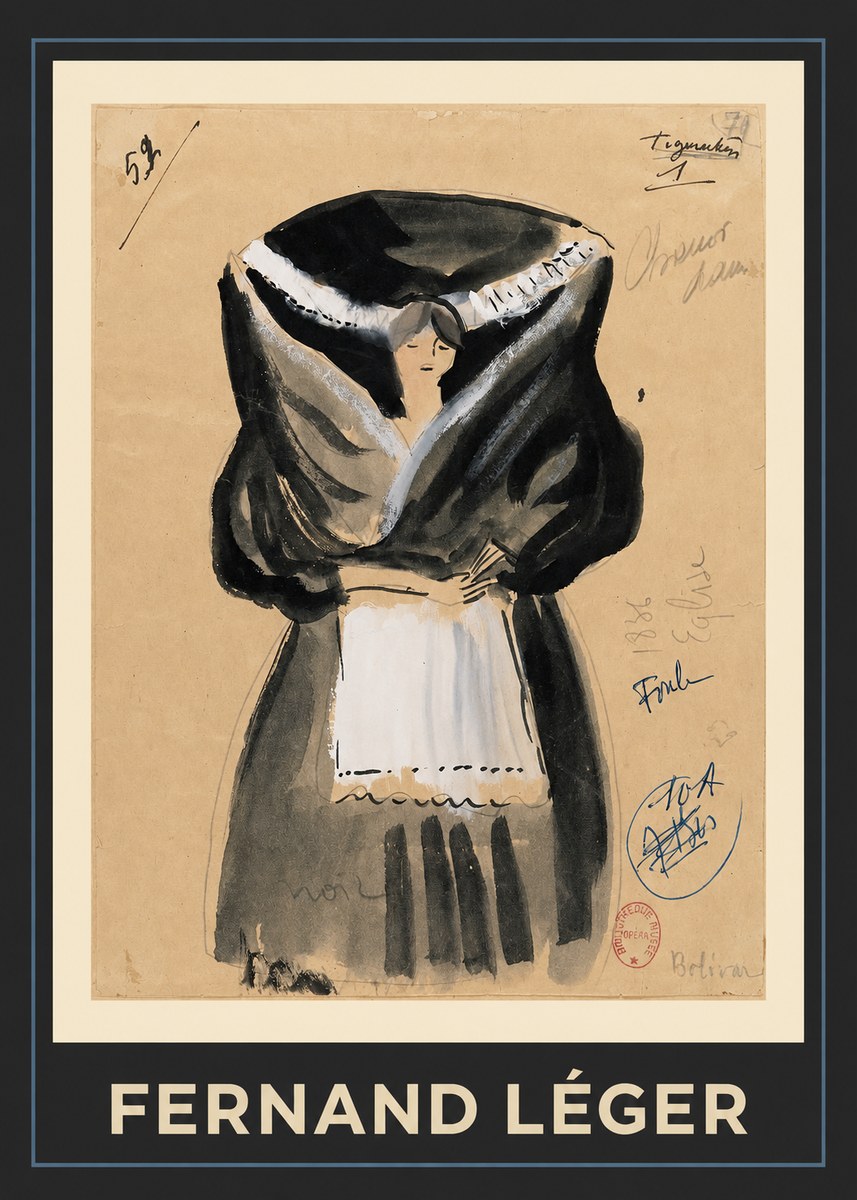 Fernand Léger Tigmarcken No1 - Plakát