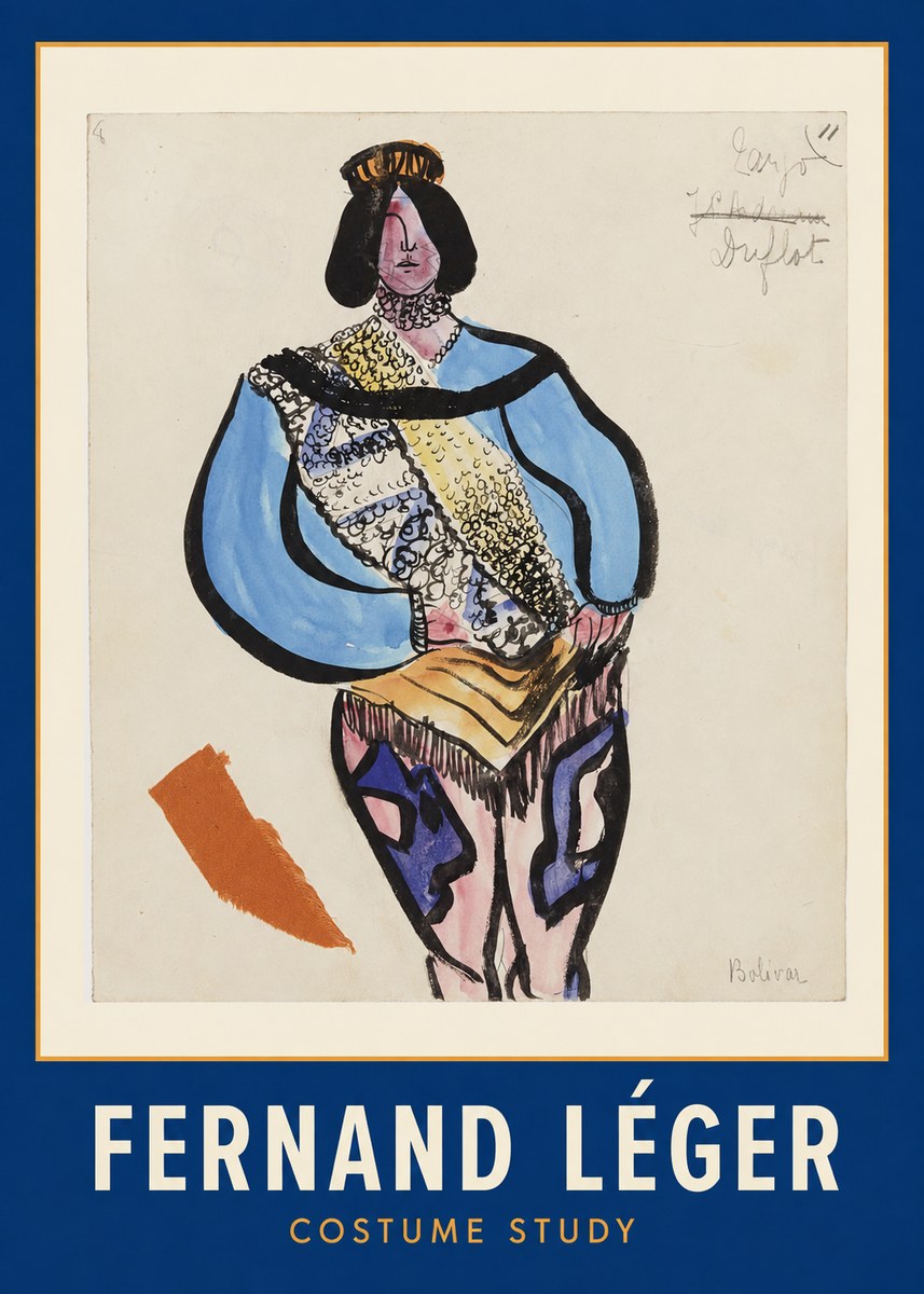 Fernand Léger Bolivar VIII No2 - Plakát