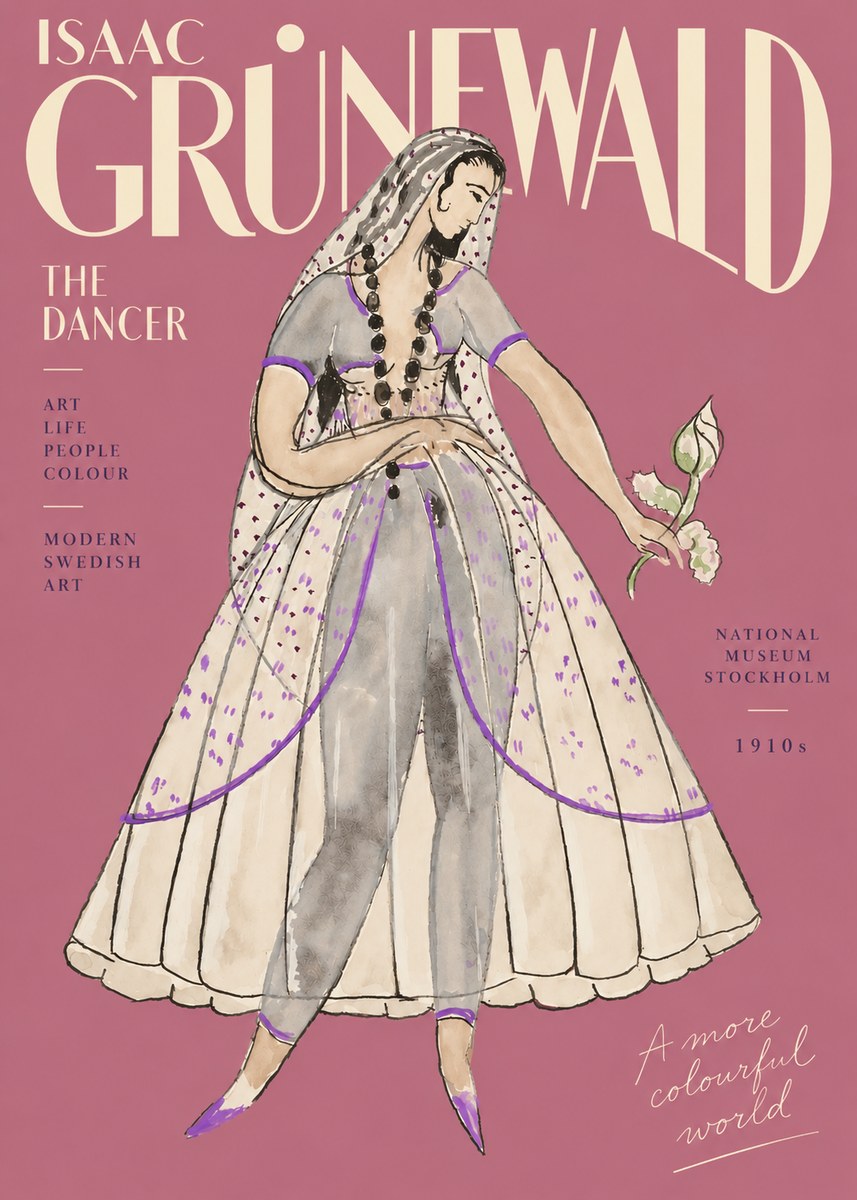 Isaac Grünewald Costume Study IV No5 - Plakát