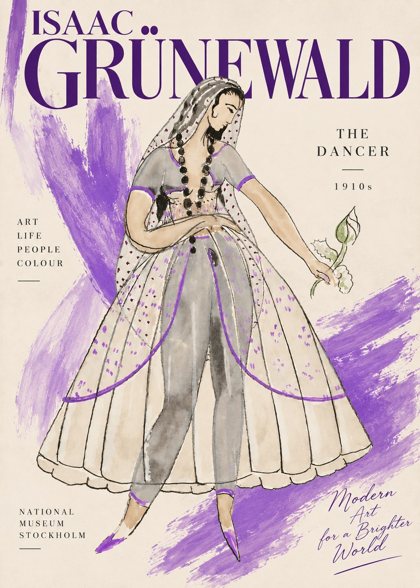 Isaac Grünewald Costume Study IV No6 - Plakát