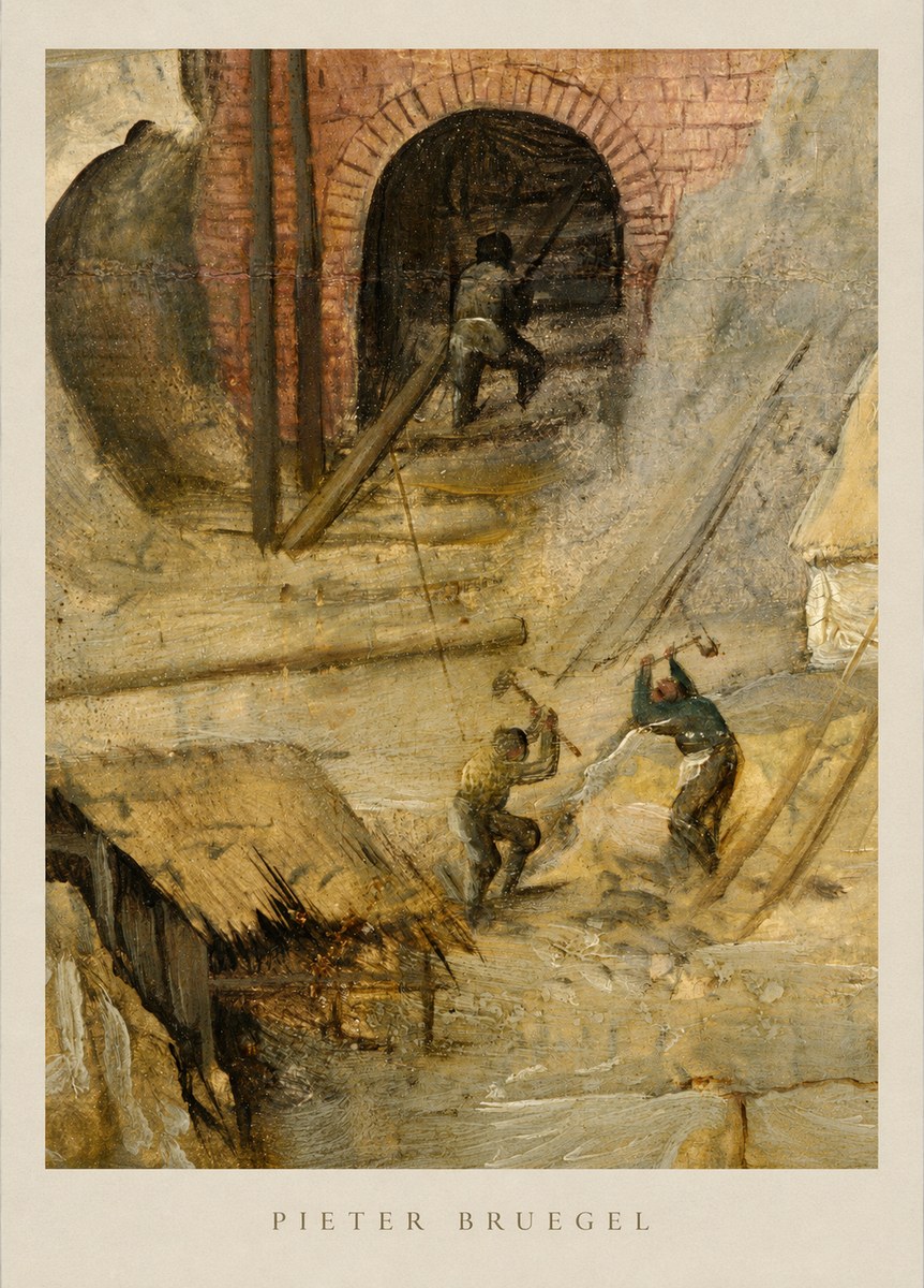 Pieter Bruegel The Miners No5 - Plakát