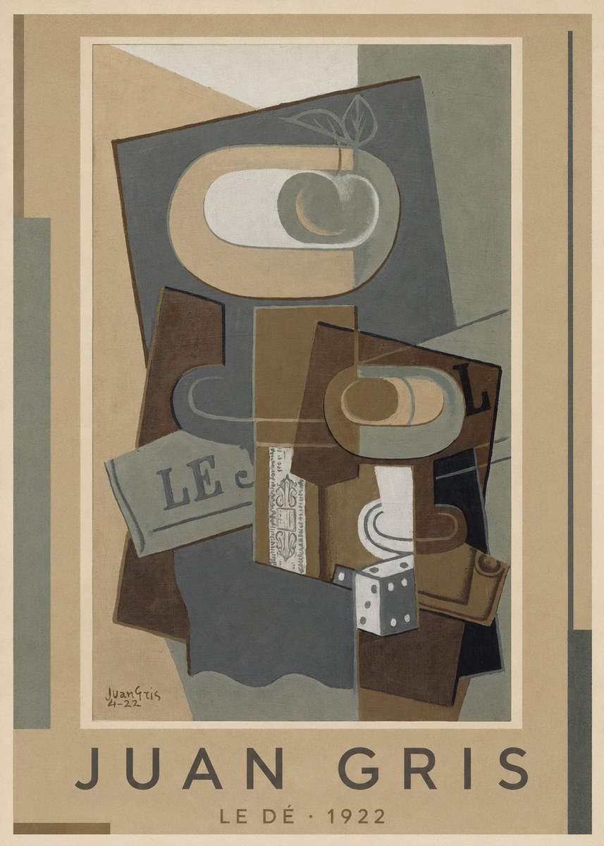 Juan Gris Le Dé No1 - Plakát
