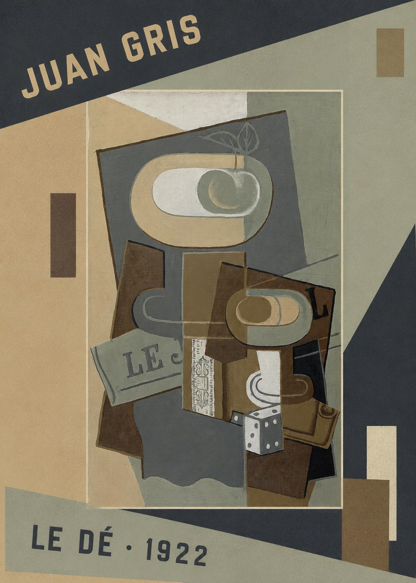 Juan Gris Le Dé No5 - Plakát