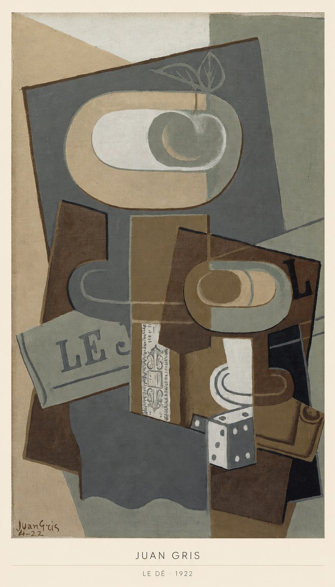 Juan Gris Le Dé No6 - Plakát